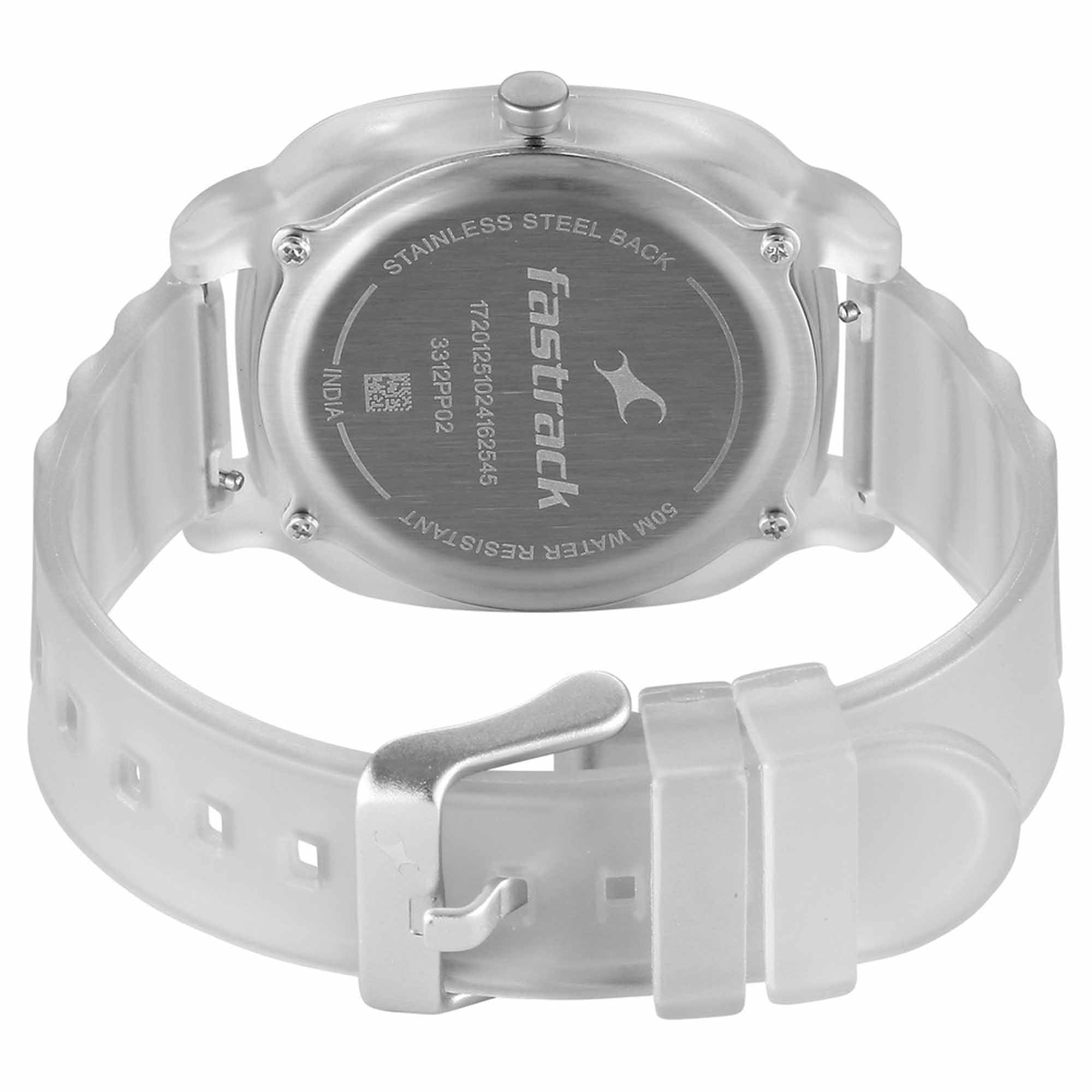 Fastrack, Unisex, Analog Watch, Silver Dial, FA-3312PP02