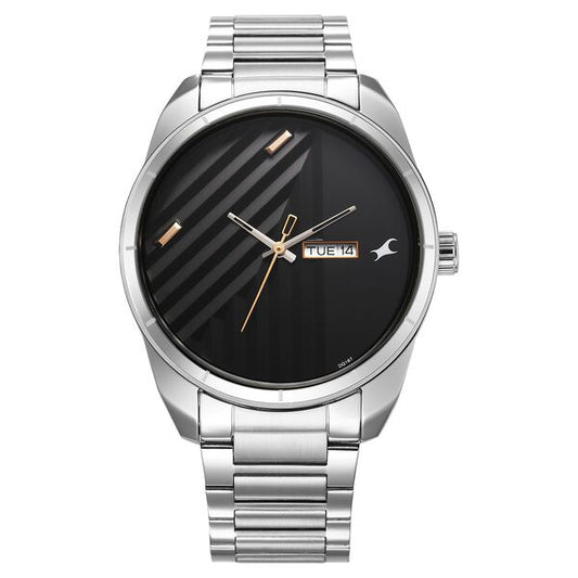 Fastrack, Men's, Analog Watch, Black Dial, with Stainless Steel Band, FA-3313SM01