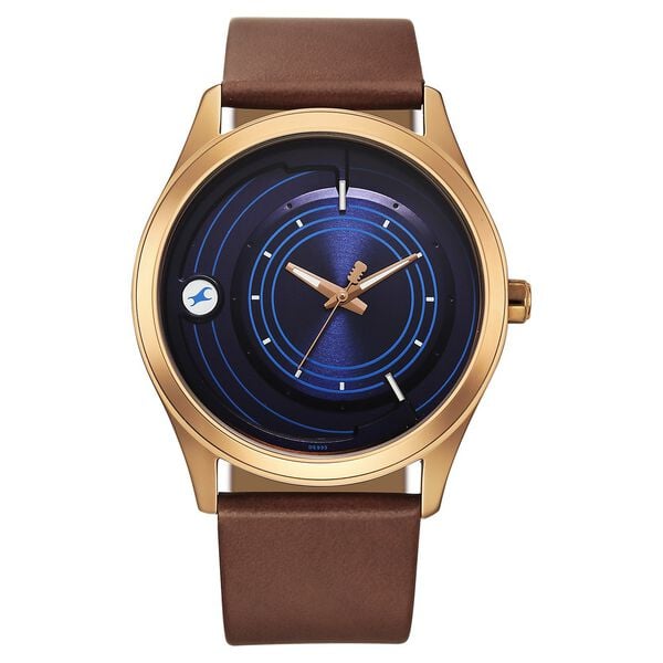 Fastrack, Men's, Analog Watch, Blue Dial, with Leather Band, FA-3317QL01