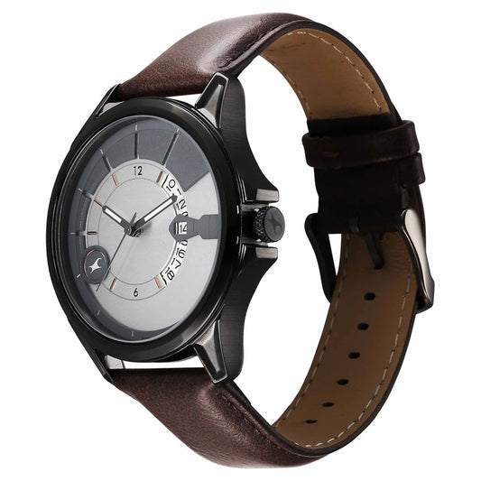 Fastrack, Men's, Analog Watch, Brown Dial, with Leather Band, FA-3323QL01