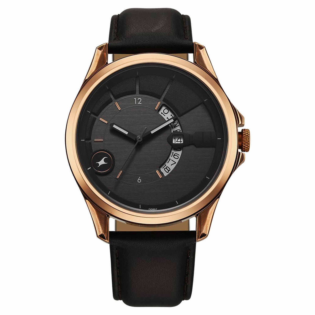 Fastrack, Men's, Analog Watch, Black Dial, with Leather Band, FA-3323QL02