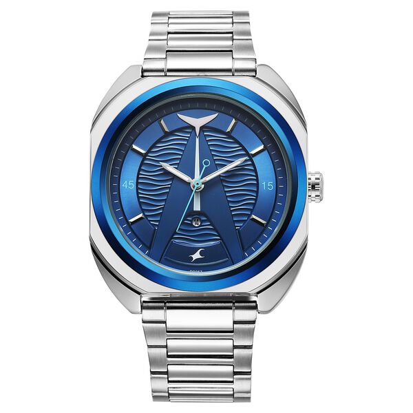 Fastrack, Men's, Analog Watch, Blue Dial, with Stainless Steel Band, FA-3326KM01