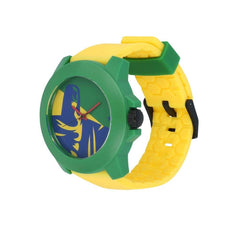 Fastrack, Unisex Watch Analog, Multi Color Dial Yellow Rubber Strap, 38021PP13