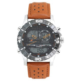 Fastrack, Women's  Watch Analog, Black Dial Brown Leather Strap , 655SL04