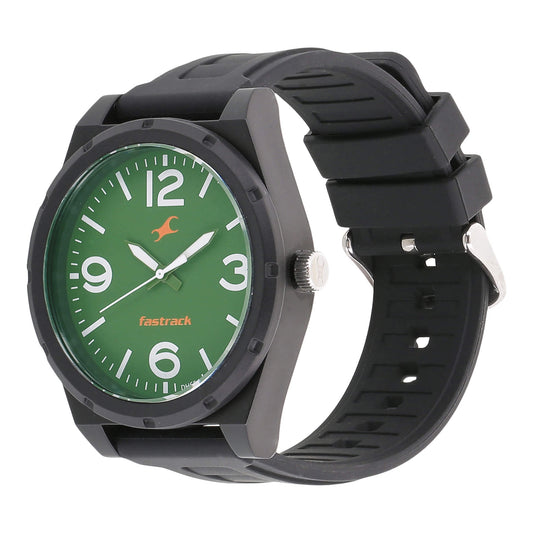 Fastrack, Men's, Analog Watch, Green Dial, FA-38040PP03
