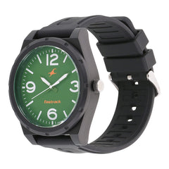 Fastrack, Men’s Watch Analog, Green Dial   Rubber Strap, 38040PP03