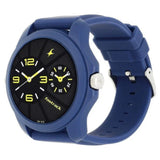 Fastrack 38042PP03 Watches Fastrack, Men's Analog Dual Time Watch, Black Dial Blue Rubber Strap, 38042PP03
