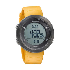 Fastrack, Men’s Digital Watch, Grey Dial Yellow Rubber Strap, 38047PP01