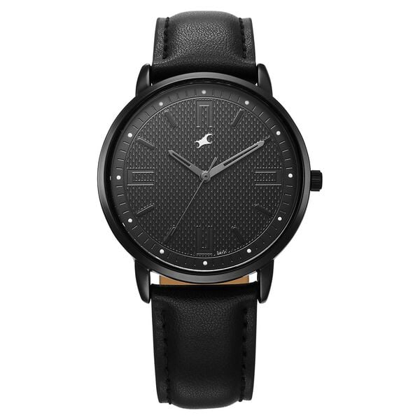 Fastrack, Men's, Analog Watch, Black Dial, with Leather Band, FA-38159NL01