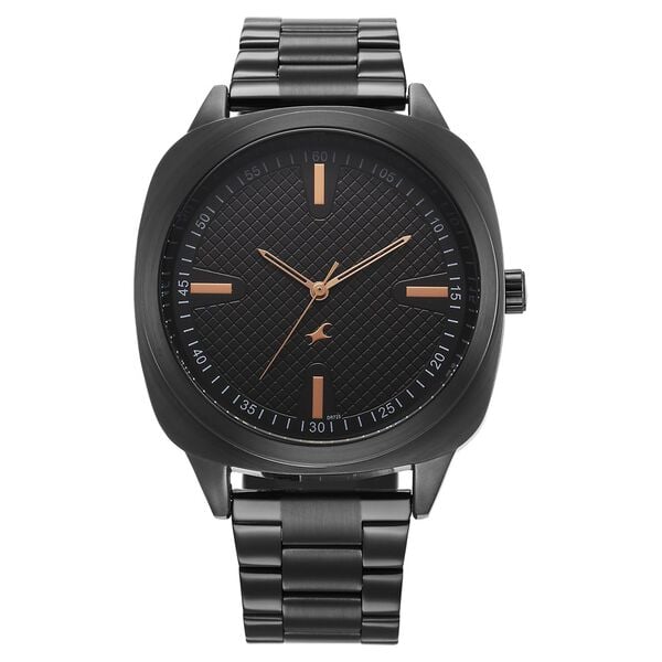 Fastrack, Men's, Analog Watch, Black Dial, with Stainless Steel Band, FA-38161NM01