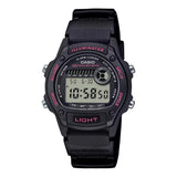 Casio Unisex Watch Digital Dial with Black Resin Strap, W-220H-1A2VDF