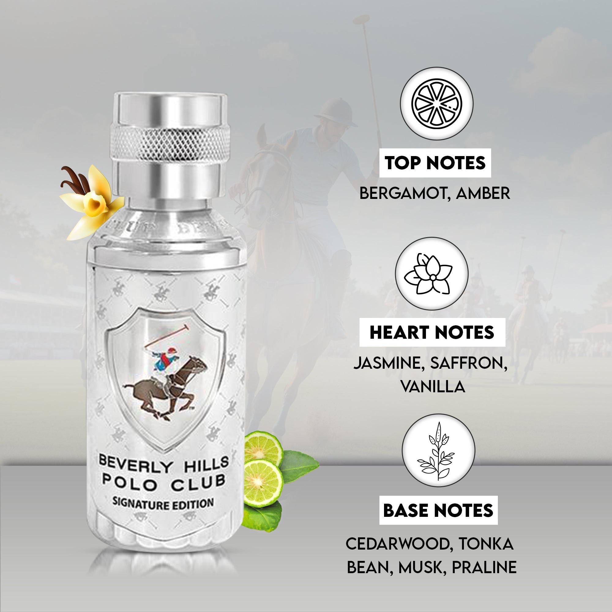 Beverly Hills Polo Club Prestige Silver Signature Edition EDP 100ml, BHPC6023S