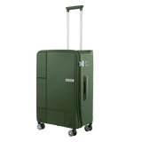 Carlton globetrotter 67cm 360° 8 Wheel Hard Top Trolley-Green, GLOBETROTTERT67GRN