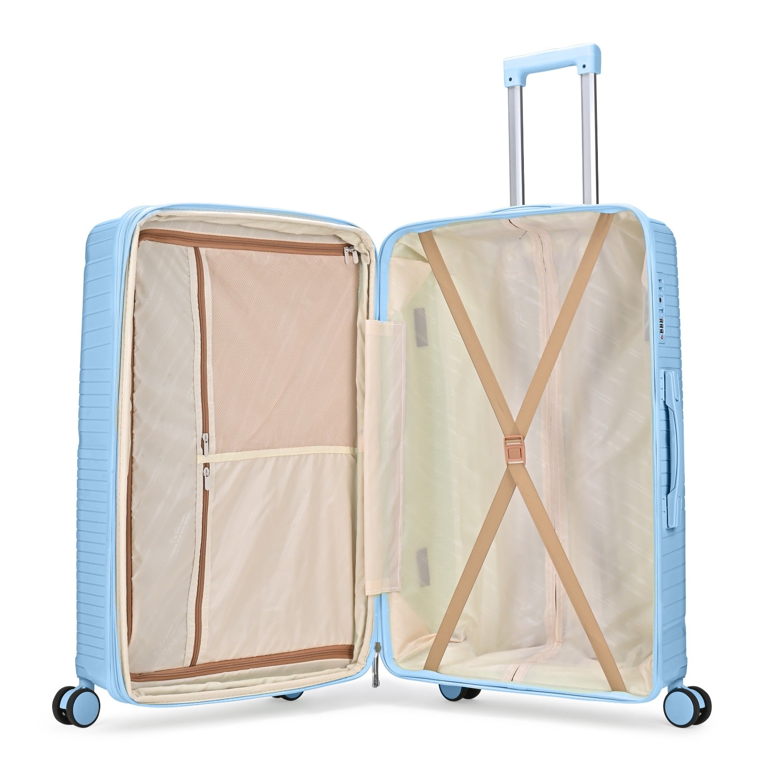 VIP Retreat 56cm Hard Case Trolley 360° Light Blue, RETREAT56BL