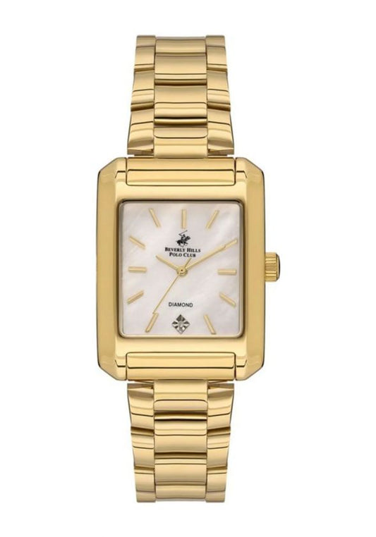 Beverly Hills Polo Club, Men's, Analog Watch, Gold Dial, with Stainless Steel Band, BH-BP3569C.120