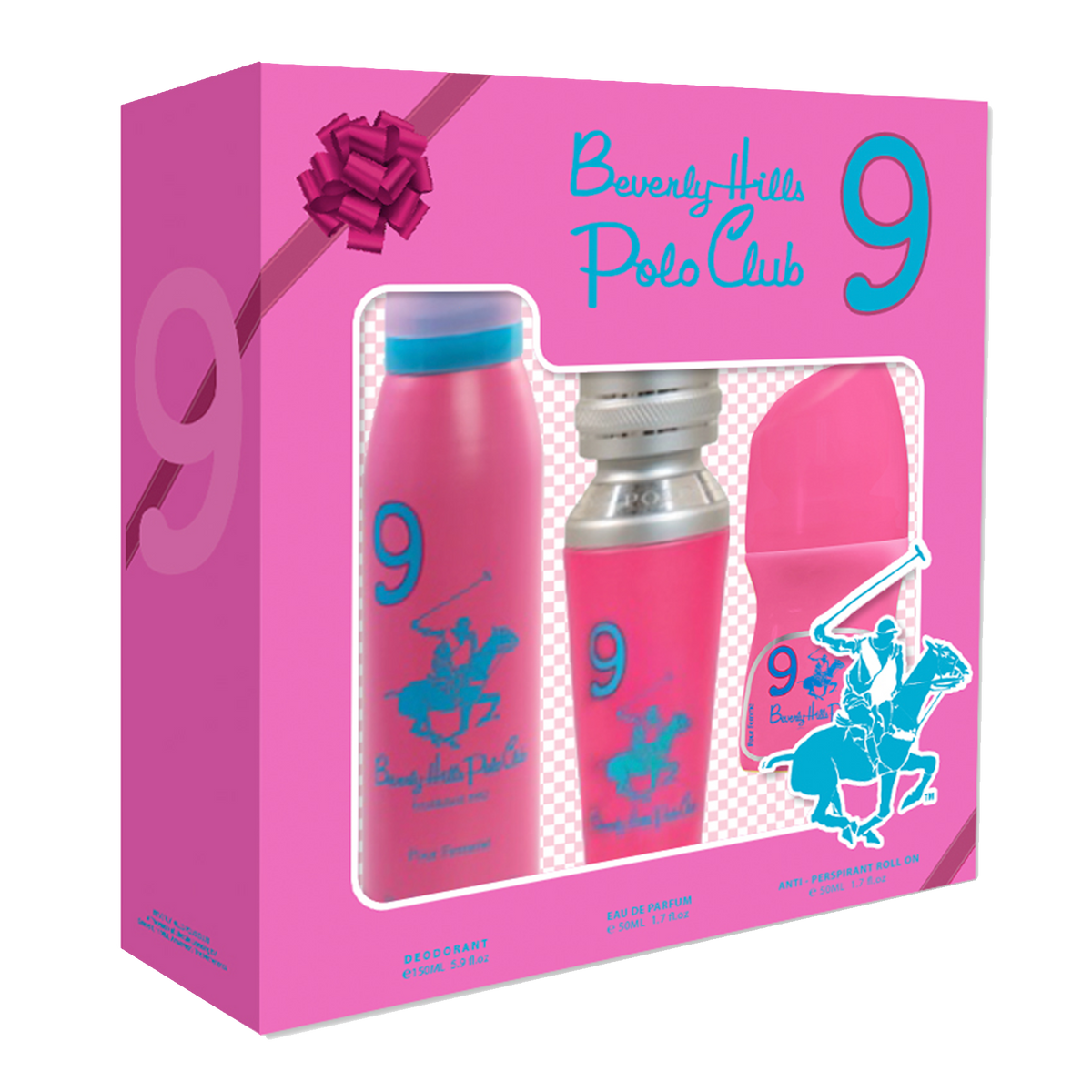 Beverly Hills Polo Club  Mastige 3pcs Set for Women EDP 50ml + Deo150ml + 50ml Roll On-9, BHPC7025