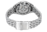 Seiko 5 Sports Men's Automatic GMT Watch, White Dial with Stainless Steel Strap,SNKL17K