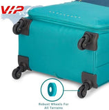 VIP Evolve Plus 55cm 4 Wheel Soft Trolley Teal Blue, EVOLVEPLUS55BLU