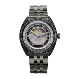 Titan, Men's, Analog Watch, Silver Dial, with Stainless Steel Band, TI-10011QM02