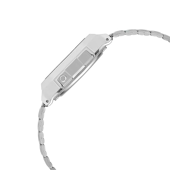 Casio Vintage Pac-Man Collection Unisex Watch with Silver Stainless Steel Band, A168WEPC-7ADR