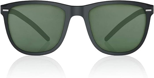 Fastrack Men's Square Sunglasses, Green Lens, UV protected, P365GR2