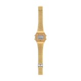 Casio Vintage Unisex Bluetooth Step Tracker Watch Digital Dial with Gold Stainless Steel Band, ABL-100WEG-9ADF