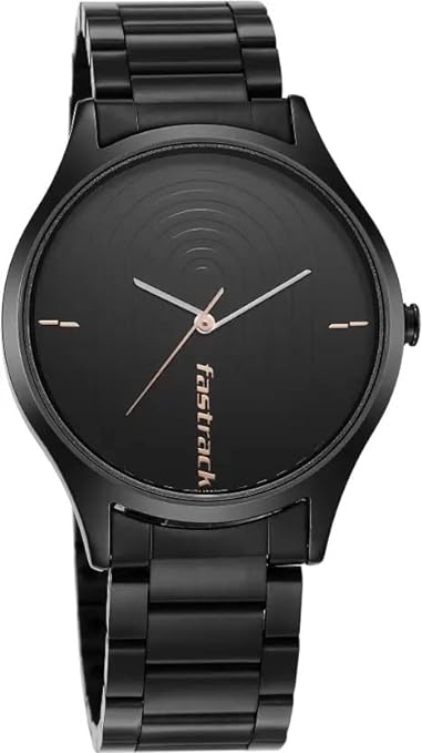 Fastrack, Men’s Watch Analog, Black Dial Stainless Steel Strap, 3184NM02