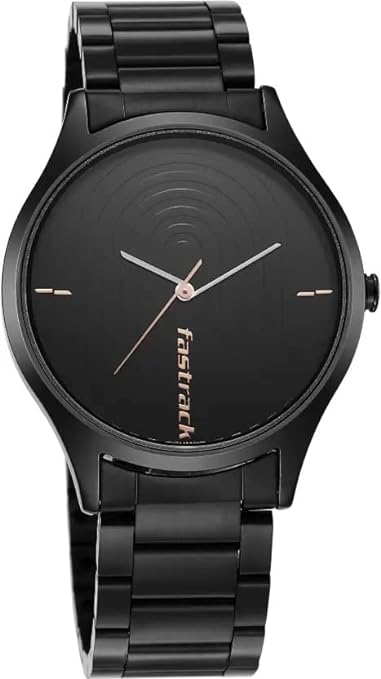 Fastrack, Men's, Analog Watch, Black Dial, with Stainless Steel Band, FA-3184NM02