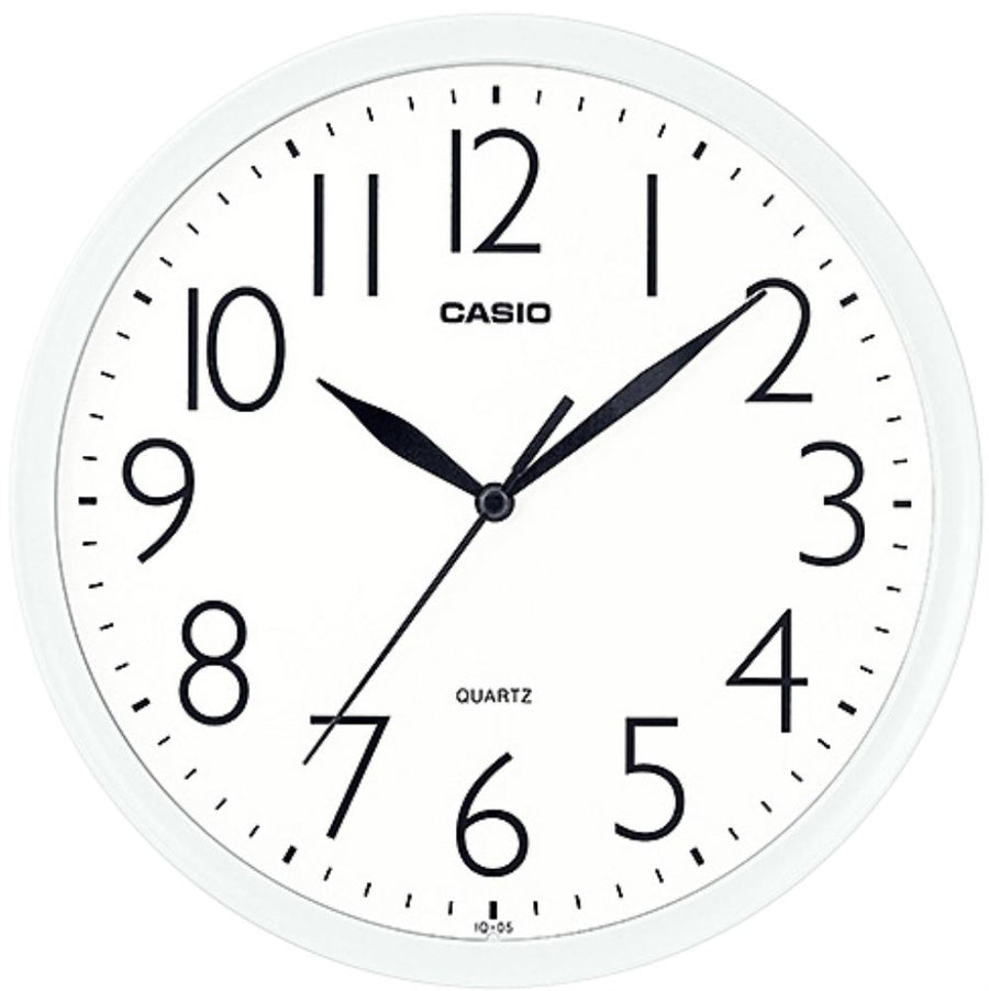 Casio, Wall Clock, Analog White Dial, IQ-05-7DF