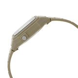 Casio Men's Digital Watch, Beige Dial With Brown Resin Band, W-217H-5AVDF