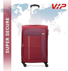 VIP Toronto Plus 55cm 4 Wheel Soft Trolley Red, TORONTOPLUS55RD