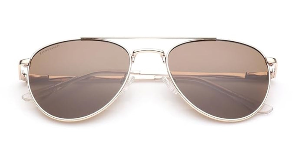 Fastrack Unisex Aviator Sunglasses, Brown Lens, Polarised and UV protected, M277BR6PV - image 2