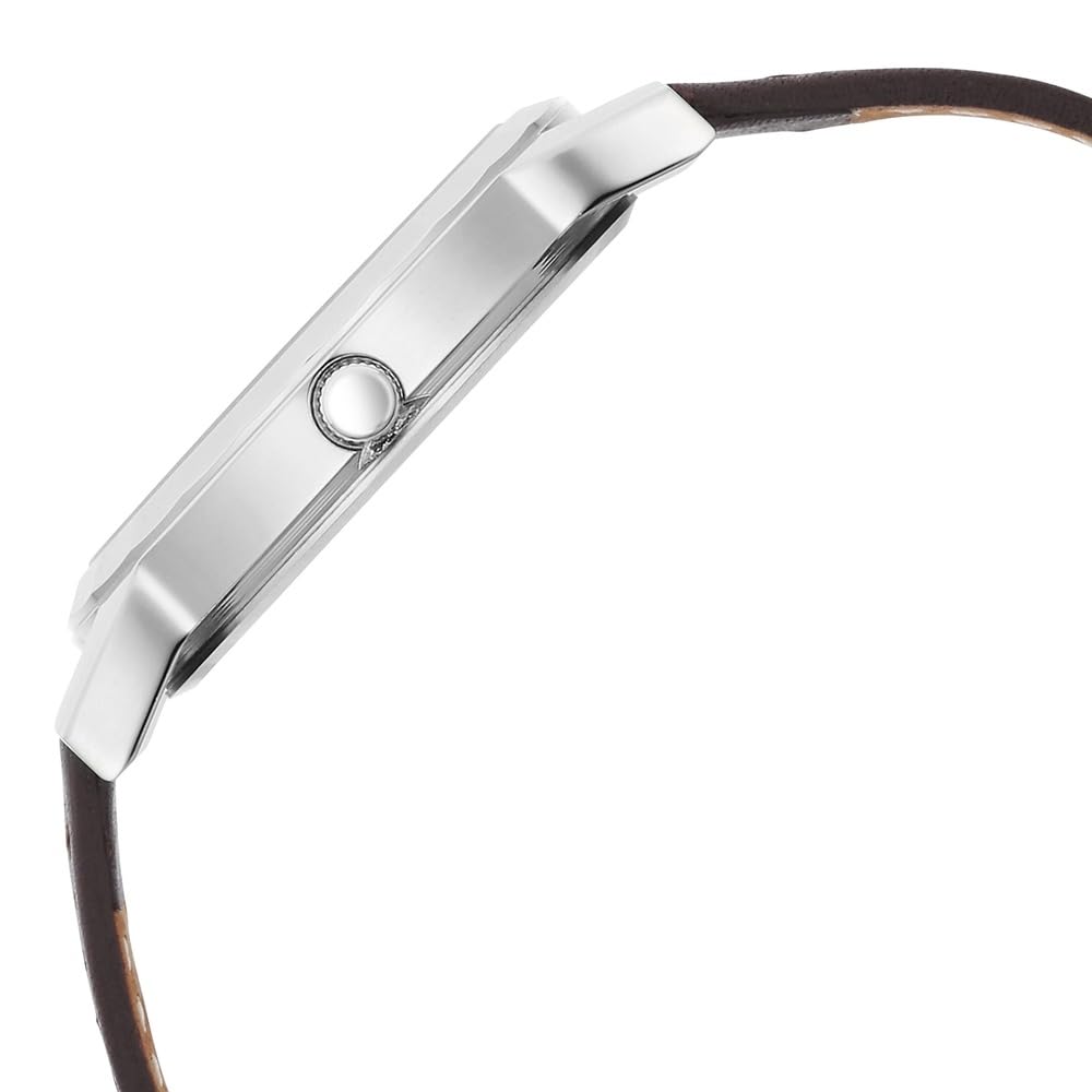 Titan Karishma Zing Men's Watch Analog Brown Dial with Brown Leather Strap, 1644SL01