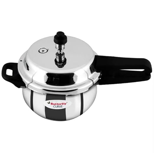 Butterfly, Stainless Steel 3 Litres Pressure Cooker, Compact & Durable, Induction Base, ISI Certified BFLY3000SS