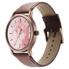 Fastrack, Men's Watch Analog, Pink Dial Brown Leather Band, 3296QL02