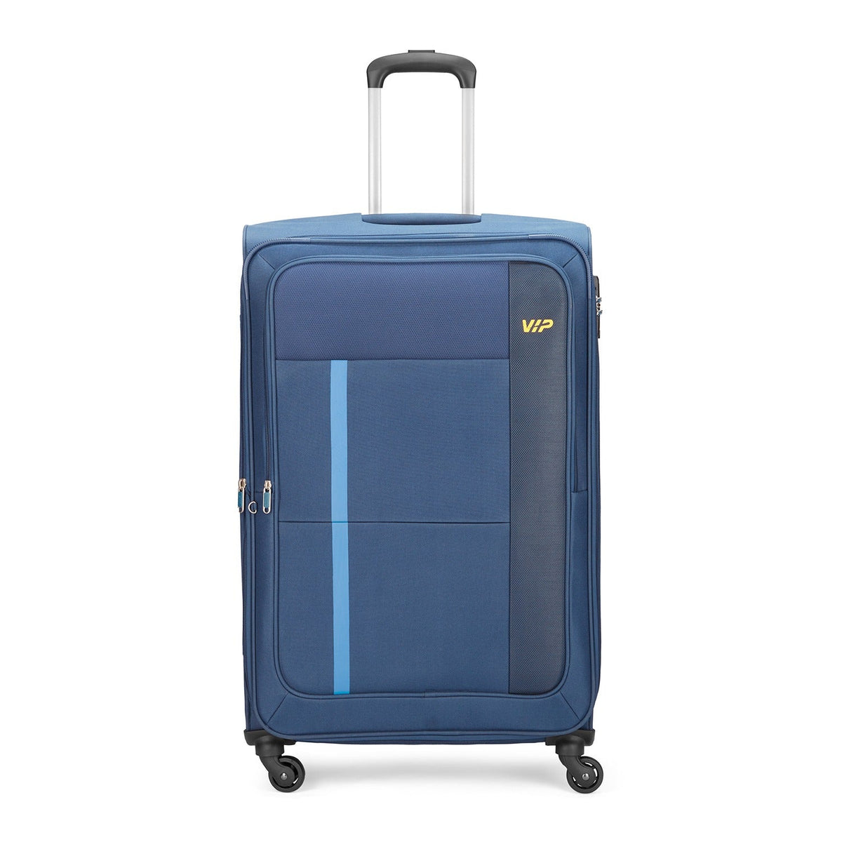 VIP Toronto Plus 55cm 4 Wheel Soft Trolley Blue, TORONTOPLUS55BLU