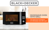 Black and Decker 28L Microwave Oven with Grill 900W, MZ2810PG-B5