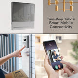 Commax Fine View 7" Handsfree Smart Wall Pad with Memory Record and Smartphone Connectable, White, CDV-70QT-W