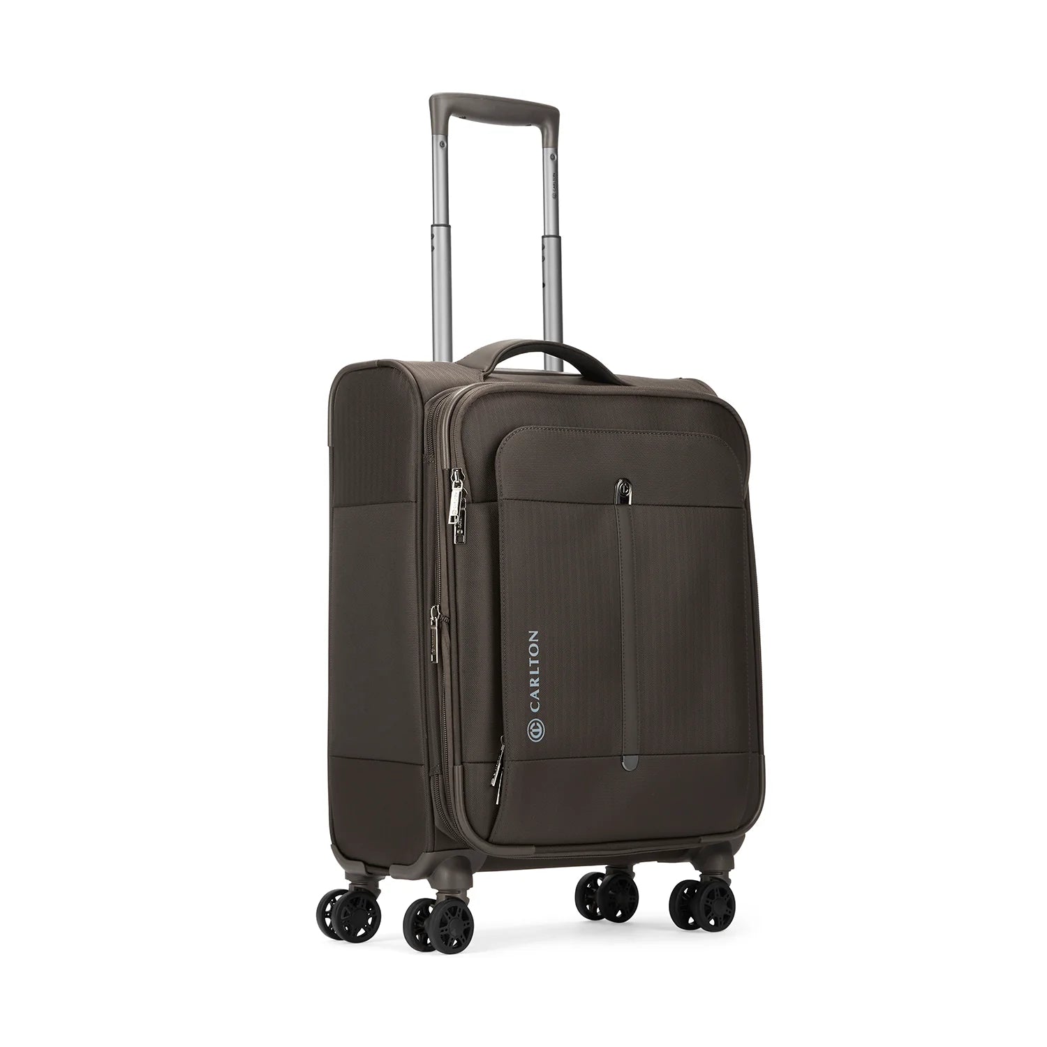 Carlton, Tuxedo 69cm Brown 8 Wheel Soft Top Trolley, TUXEDO69BRN