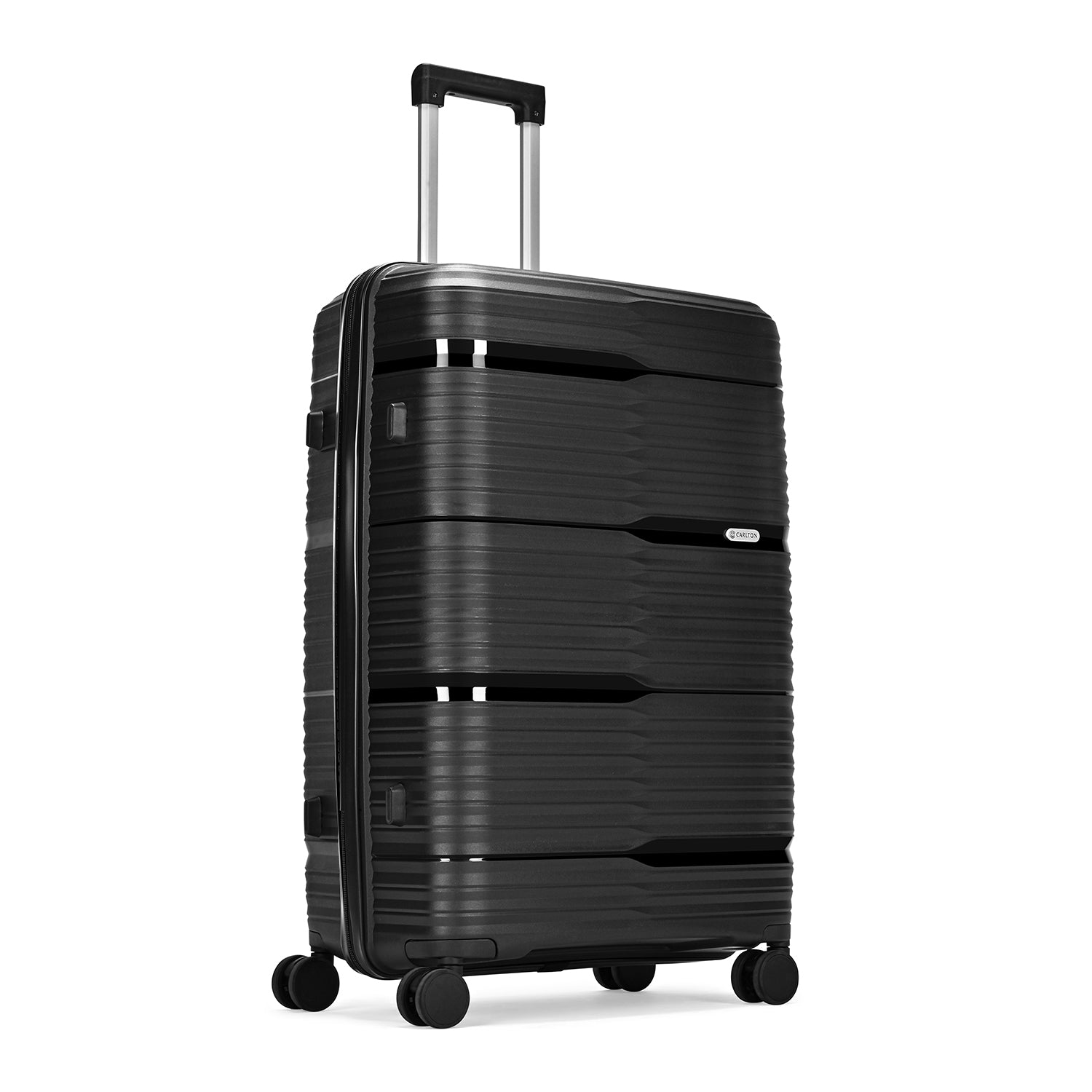 Carlton Alton 66cm 8 Wheel Hard Top Trolley-Black, ALTON66BK