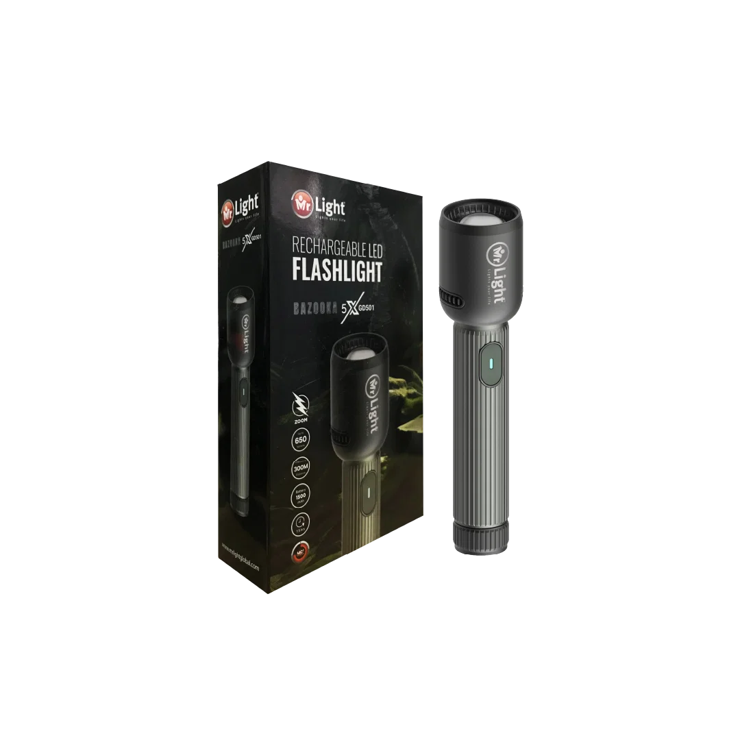 Mr.Light Bazooka Rechargeable Flashlight, BAZOOKA5XGD501 Mr.Light Flashlight BAZOOKA5XGD501