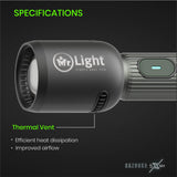 Mr.Light Bazooka Rechargeable Flashlight, BAZOOKA5XGD501 Mr.Light Flashlight BAZOOKA5XGD501