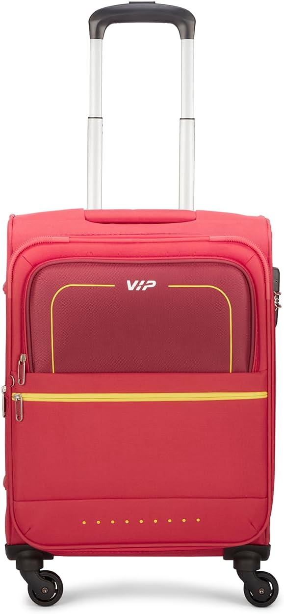 VIP Evolve Plus 79cm 4 Wheel Soft Trolley Red, EVOLVEPLUS79RD