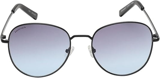Fastrack Unisex Round Sunglasses, Blue Lens, UV protected, M255BU3