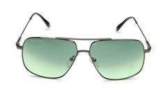 Fastrack, Men's Rectangular Sunglasses, Green, M256GR1