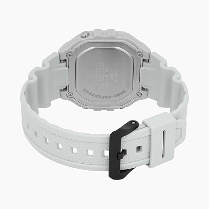 Casio Men's Watch Digital Black Dial with White Resin Band, W-218H-8BVDF