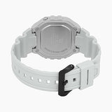 Casio Men's Watch Digital Black Dial with White Resin Band, W-218H-8BVDF