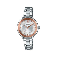 Casio, Women’s Watch Analog, Silver Dial Silver Stainless Band, LTP-E163D-7A2DF
