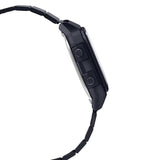 Casio Men's Watch Vintage Collection Digital, Black Dial Black Stainless Steel Strap, B650WB-1BDF