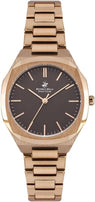 Beverly Hills Polo Club Men's Watch, Analog, Brown Dial, Rose Gold Stainless Steel Strap, BP3024X.440